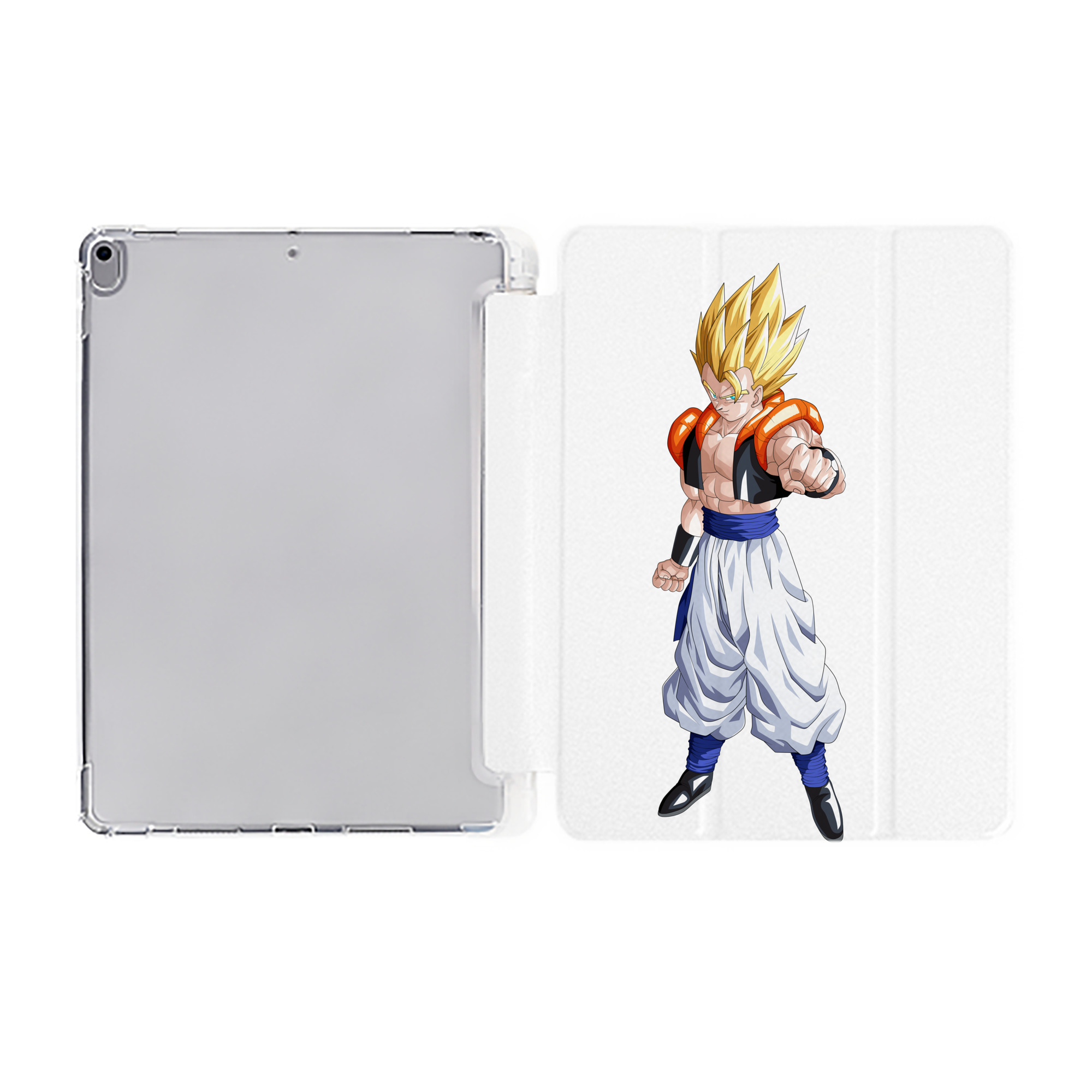 （画像用） ドラゴンボール ベジータ四世（Bejīta Yonsei）DRAGON BALL Vegeta IV IPad ケース ペン収納付き 三つ折りスタンド PUレザー×シリコン 対応機種9.5/10.5/10.9インチ